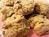 Super soft chocolate chip peanut butter cookies