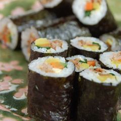 A picture of Kimbap (Korean-style Sushi Rolls).