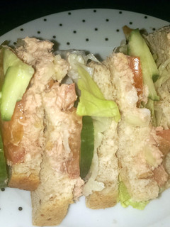 A picture of Mandys tuna sambo.