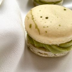 Matcha #macarons A picture of Matcha #macarons.