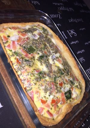 Una foto de Tartita Caprese