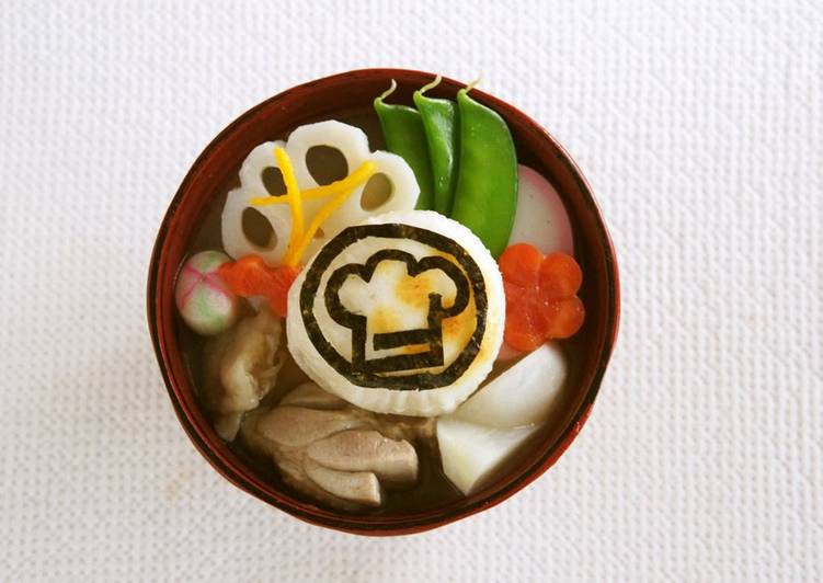 Recipe of Speedy Colorful Ozoni Mochi Soup for the New Year