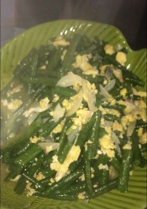 Foto resep Tumis kacang panjang orek telur