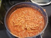 A picture of tomato sauce bolognese