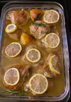 A picture of Lemon and Rosemary Chicken.