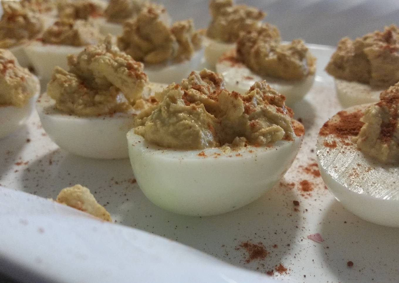 Devil's deviled eggs