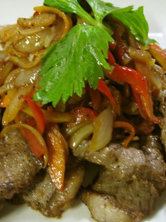 A picture of Japanese-Style Steak – Great with Rice.