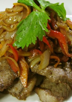 A picture of Japanese-Style Steak – Great with Rice.