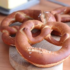 A picture of Authentic German Pretzels.