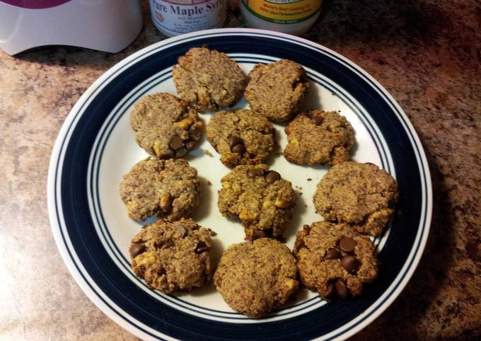 Awesome gluten and egg free chocolate chip walnut cookies