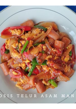 Foto resep Sosis Telur Asam Manis