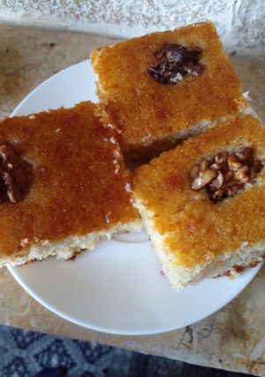 صورة لوصفة هريسة جوز الهند