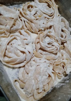 Una foto de Fideos caseros🍝
