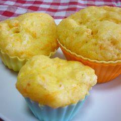 A picture of Carrot & Cheese Steamed Bread Made with Pancake Mix.