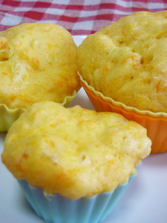 A picture of Carrot & Cheese Steamed Bread Made with Pancake Mix.