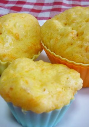 A picture of Carrot & Cheese Steamed Bread Made with Pancake Mix.