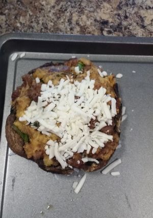A picture of Mike's Stuffed Mushrooms.