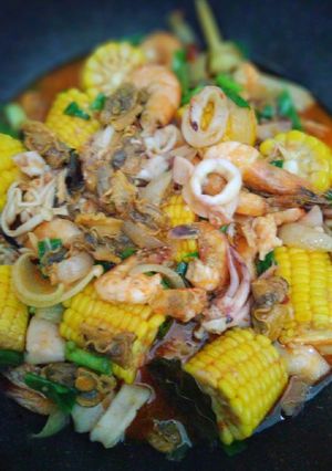 Foto resep Mix Seafood Saus Padang