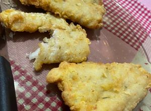 Una foto de Filet de Merluza/pescado frito despinado