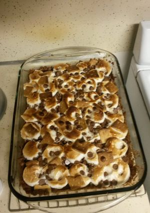 A picture of S'mores Brownies.