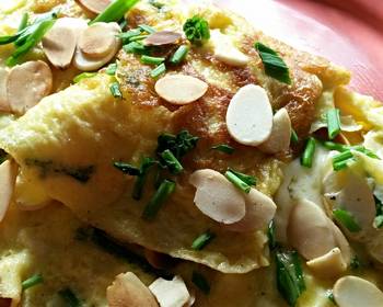 New Recipe Sigs Chive Cress and Cambozola Cheese Omelette Delicious and Healthy