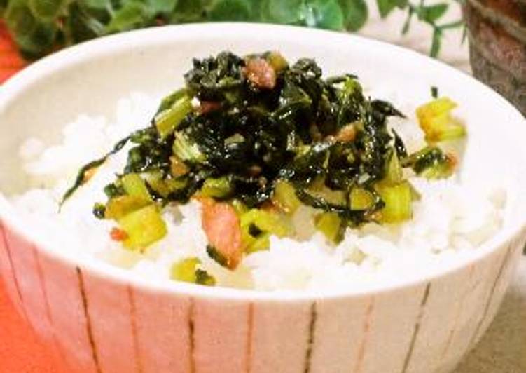 Recipe: Perfect Turnip Leaf Furikake