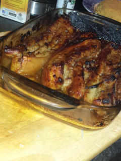 A picture of Oven Baked Bbq Pork Belly Slices.