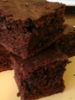 A picture of Crispy Mint Brownies 👀.