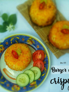 Foto resep Burger nasi crispy