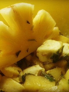 A picture of Cottage Cheese (Paneer) Pineapple Salad.