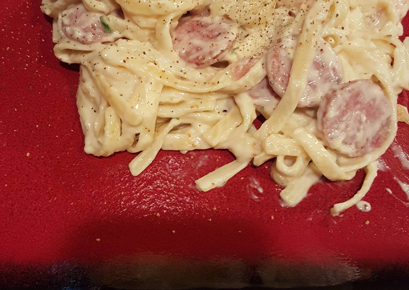 Spicy Shrimp And Alfredo Sausage