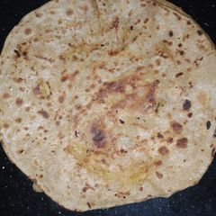 Aloo bengan paratha A picture of Aloo bengan paratha.