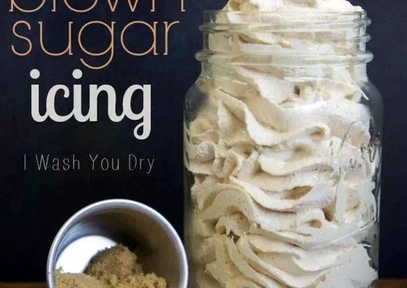 fluffy brown sugar icing