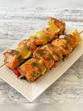 Brochette de truite marinée