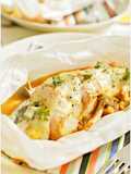 Steamed Cod Slices and Bacon with Tomato Sauce