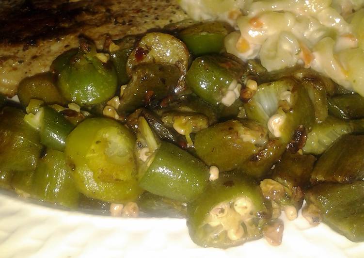 Steps to Make Ultimate Granny Browns simple okra