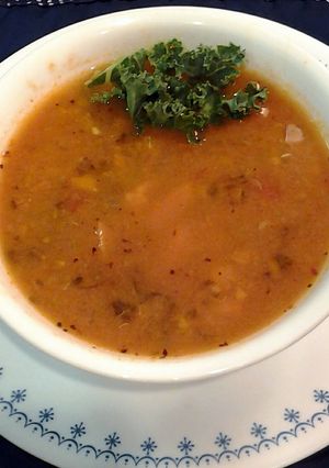 A picture of Crockpot seafood soup.