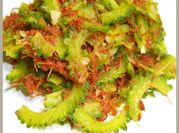 A picture of bitter melon with beef