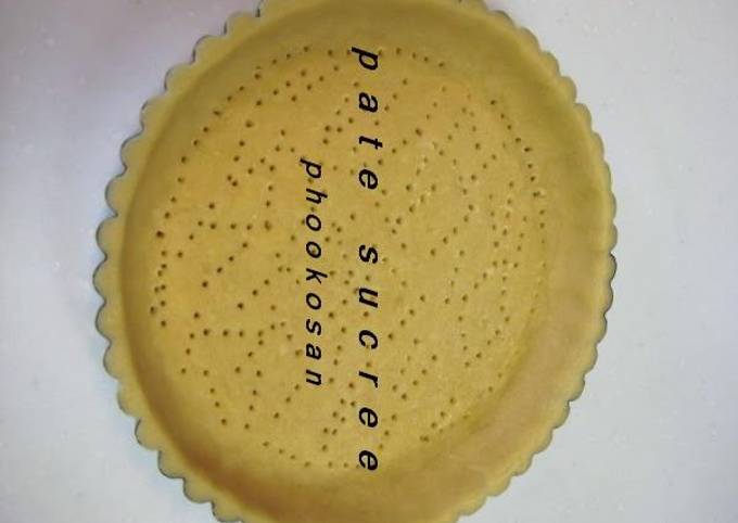 Recipe of Quick Basic Flaky Cbly Tart Crust - Pâte à Sucre