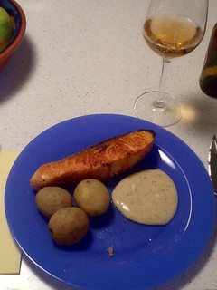 Una foto de Salmón al vodka