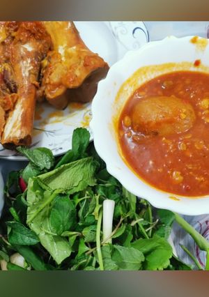 عکسی از دستور آبگوشت قلم دستپخت همسر