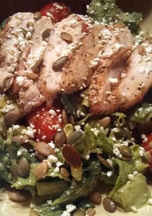 A picture of Mexican Caesar Salad.