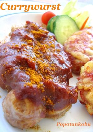 A picture of Currywurst -- German Street Food.