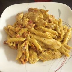 A picture of Lip Smacking, Mouth Watering Wifeys Creamy Cheesy Chicken And Pasta.