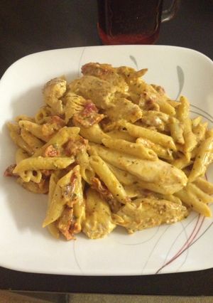 A picture of Lip Smacking, Mouth Watering Wifeys Creamy Cheesy Chicken And Pasta.