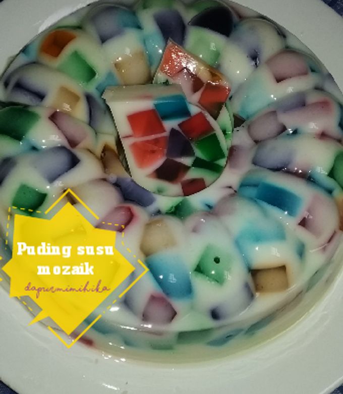 Foto resep Puding susu mozaik