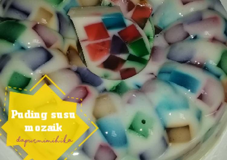 Langkah Mudah untuk Membuat Puding susu mozaik yang Bisa Manjain Lidah