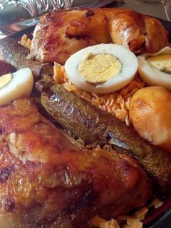 صورة لوصفة شخشوخة ضفر بالدجاج 😋