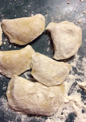 A picture of Perogies.