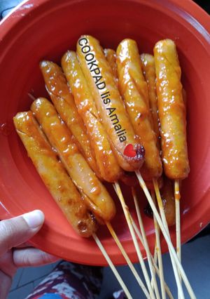 Foto resep Sosis bakar pedas manis | anak kost